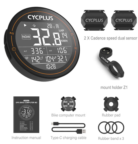 CYCPLUS M2 GPS Bicycle Computer Cycling Speedometer Bike Accessories Speed Odometer Waterproof Bluetooth ANT for Road Bike MTB