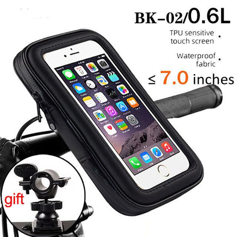WILD MAN Bike Bag 2L Frame Front Tube Cycling Bag Bicycle Waterproof Phone Case Holder 7.4 Inches Touch Screen Bag Accessories