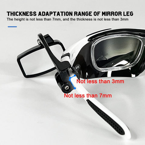 Bike Bicycle Cycling Riding Glasses Rear View Mirror 360 Rearview