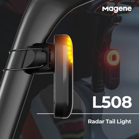 Magene L508 Radar Tail Light New Bicycle Brake Sensing Lamp Saddle Seatpost Ebike Waterproof LED Charging Cycling Taillight