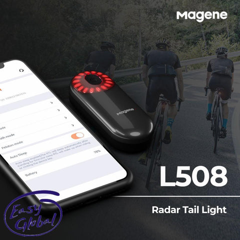 Magene L508 Radar Tail Light New Bicycle Brake Sensing Lamp Saddle Seatpost Ebike Waterproof LED Charging Cycling Taillight