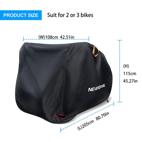 Bicycle Bike Cover For 2 3 bikes Rain Waterproof Dust Snow Sun UV Protector Cover Case For MTB BMX Mountain Hybrid Beach Cruiser