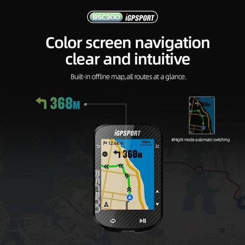 IGPSPORT BSC300 Bicycle GPS Computer Cycling Wireless Speedometer Bike GPS Streamline Version Odometer Portuguese