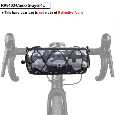 Rhinowalk Bike Bag Portable Handlebar Pannier Multi-purpose Large Capacity Backpack MTB Road Cycling Frame Tube Bag Elastic Band