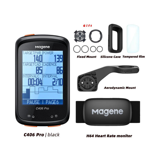 Magene C406 Bike GPS Computer C406 Pro  MTB Road Cycle Smart Wireless Waterproof Speedometer Bicycle Odometer Stra