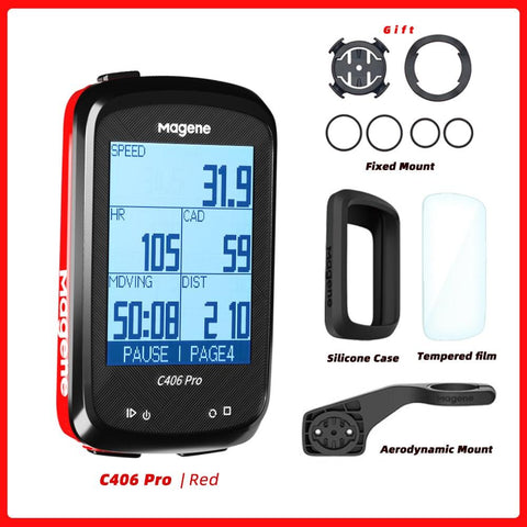 Magene C406 Bike GPS Computer C406 Pro  MTB Road Cycle Smart Wireless Waterproof Speedometer Bicycle Odometer Stra