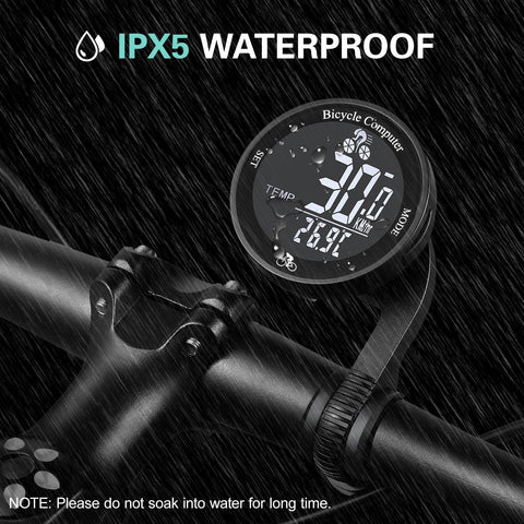 New Wireless Bike Computer Waterproof Bicycle Odometer Multifunctional LCD Screen Cycling Speedometer Mountain Bike Speedo Meter