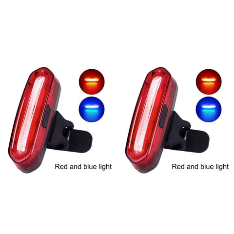 1/2Pcs Bike Taillight  Waterproof COB LED MTB Front Rear Light USB Rechargeable Night Cycling Bicycle Safety Warning Light