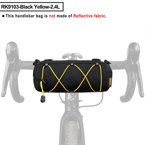 Rhinowalk Bike Bag Portable Handlebar Pannier Multi-purpose Large Capacity Backpack MTB Road Cycling Frame Tube Bag Elastic Band