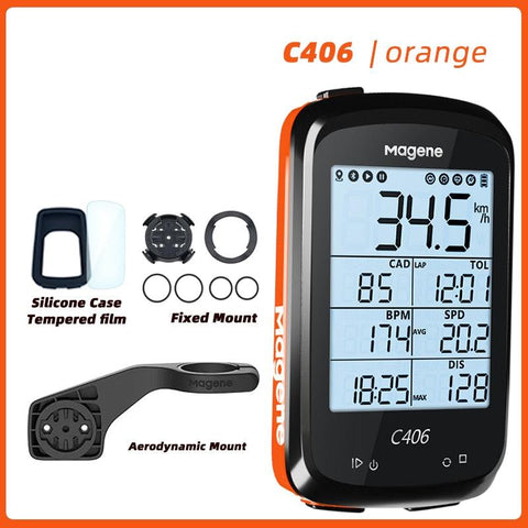 Magene C406 Bike GPS Computer C406 Pro  MTB Road Cycle Smart Wireless Waterproof Speedometer Bicycle Odometer Stra