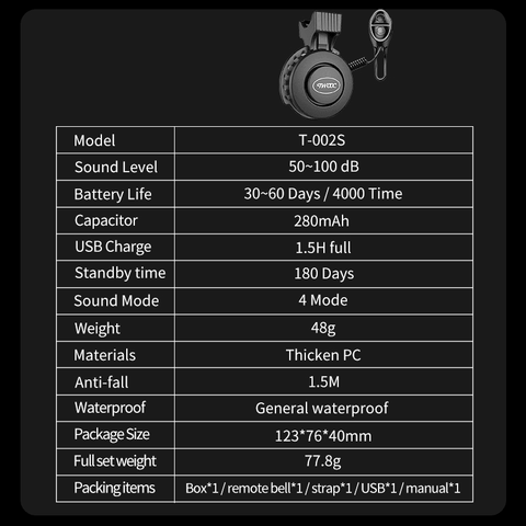 Bike Bell 100 Decibels
