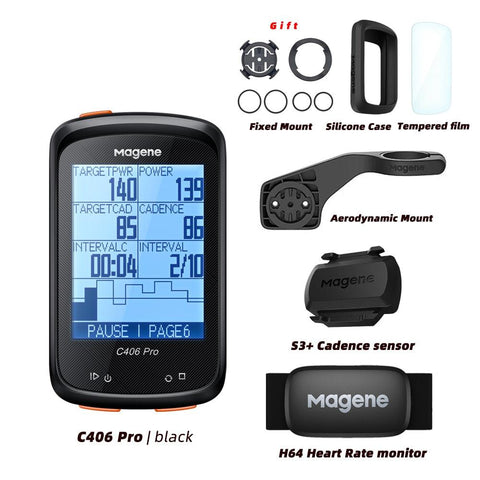 Magene C406 Bike GPS Computer C406 Pro  MTB Road Cycle Smart Wireless Waterproof Speedometer Bicycle Odometer Stra