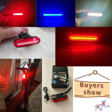 1/2Pcs Bike Taillight  Waterproof COB LED MTB Front Rear Light USB Rechargeable Night Cycling Bicycle Safety Warning Light