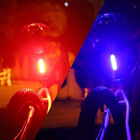 Bicycle Rear Light Waterproof USB Rechargeable LED Safety Warning Lamp Bike Flashing Accessories Night Riding Cycling Taillight