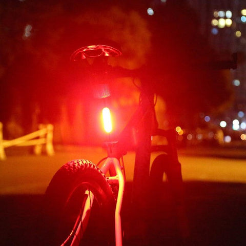 Bicycle Rear Light Waterproof USB Rechargeable LED Safety Warning Lamp Bike Flashing Accessories Night Riding Cycling Taillight