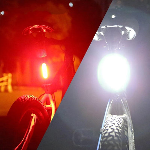 Bicycle Rear Light Waterproof USB Rechargeable LED Safety Warning Lamp Bike Flashing Accessories Night Riding Cycling Taillight