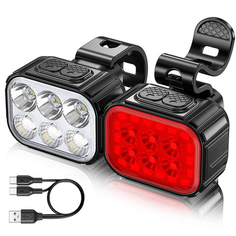 Bicycle Safety Warning Headlight & Taillight