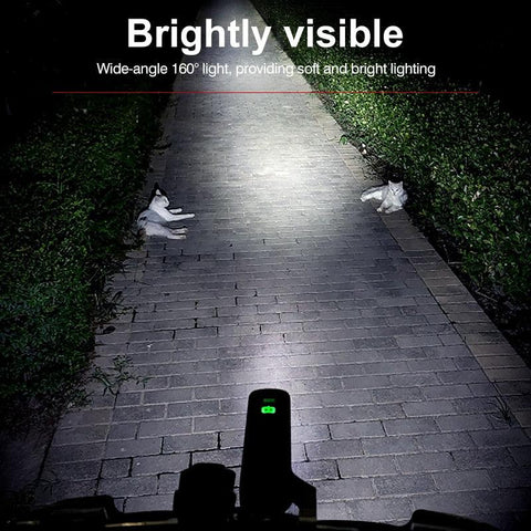 Bike Bicycle Light USB 1200LM4800mAH LED Rechargeable Set Road MTB Bike Front Back Headlight Lamp Flashlight Cycling Light Group