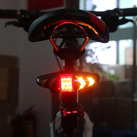 Bike Rear Lamp Smart Bike Wireless Remote Turn Signal Lights Bicycle LED Taillight Easily Installation Personal Bicycle Parts