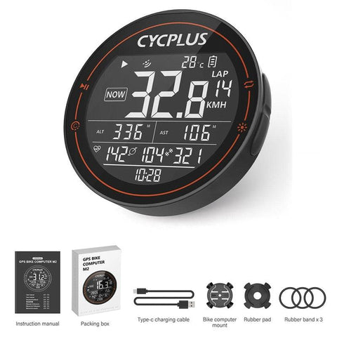 CYCPLUS M1 Bicycle Computer GPS Wireless Odometer Mountain Bike Road Cyclocomputer Speedometer Cycling Cadence Heart Rate Sensor