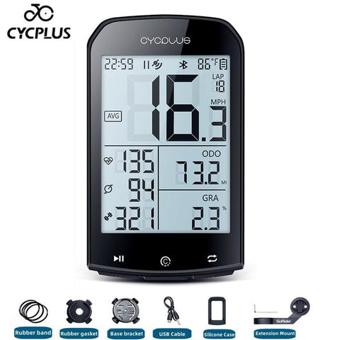 CYCPLUS M1 Bicycle Computer GPS Wireless Odometer Mountain Bike Road Cyclocomputer Speedometer Cycling Cadence Heart Rate Sensor
