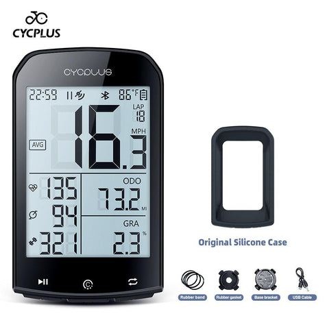 CYCPLUS M1 Bicycle Computer GPS Wireless Odometer Mountain Bike Road Cyclocomputer Speedometer Cycling Cadence Heart Rate Sensor