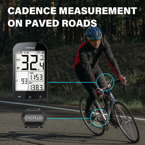 CYCPLUS M1 Bicycle Computer GPS Wireless Odometer Mountain Bike Road Cyclocomputer Speedometer Cycling Cadence Heart Rate Sensor