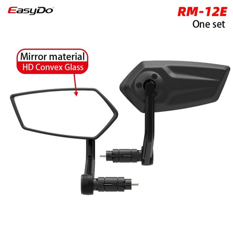 Easy Do Bicycle Handlebar Rear View Mirror 360 Rotate