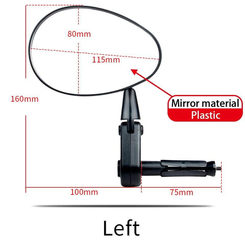 Easy Do Bicycle Handlebar Rear View Mirror 360 Rotate