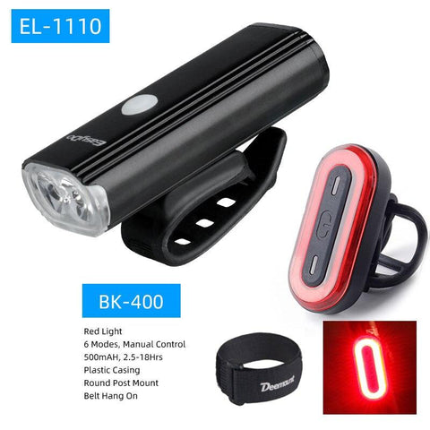 Easydo EL-1110 Dual XPG LED Headlight Alloy Housing 4400mAH Battery 1000Lumen 360 Degree Rotation Cycling Lighting Front Lantern