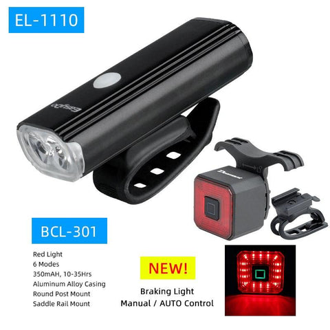 Easydo EL-1110 Dual XPG LED Headlight Alloy Housing 4400mAH Battery 1000Lumen 360 Degree Rotation Cycling Lighting Front Lantern