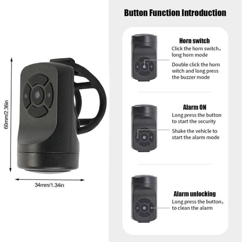 Electric Bell Horn 4 Modes