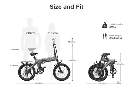 ENGWE C20 Pro (Upgraded Version) Folding Electric Bike