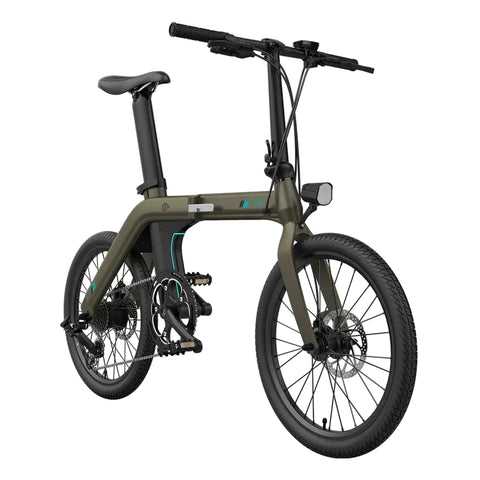 FIIDO D21 Folding Electric Bike with mudguard and light