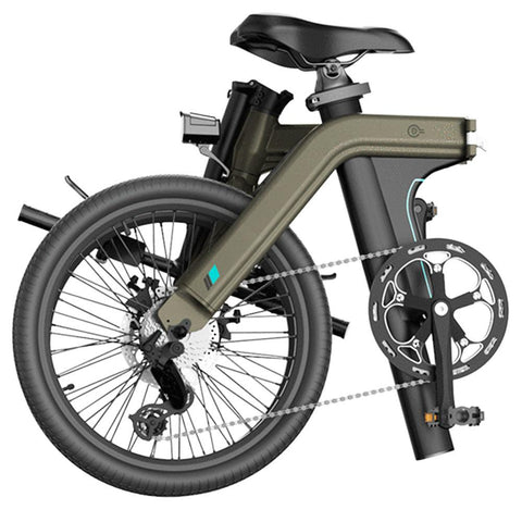 FIIDO D21 Folding Electric Bike with mudguard and light