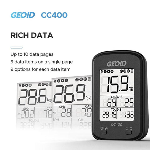 GEOID GPS Bike Computer Cycling ANT Bluetooth Bicycle Speedometer Wireless MTB Cyclocomputer Cycle Odometer Cadence Sensor IGP