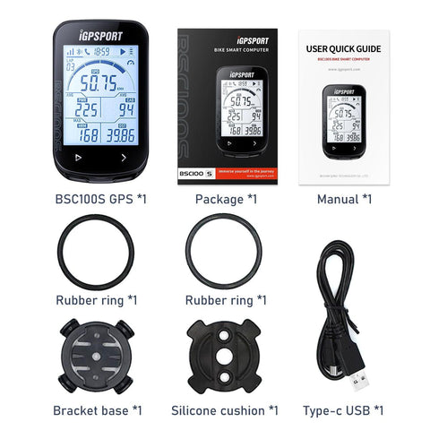 iGPSPORT BSC100S GPS Odometer Cycling Bike Computer Sensors Cycl Speedomet Riding Cycling Speedometer 2.6‘’ large screen