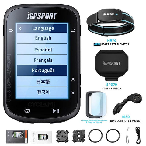 IGPSPORT BSC200 200 Wireless Bicycle Computer GPS Bike Speedometer Cycling Odometer 2.5in ANT+ APP Sync Slope Altitude