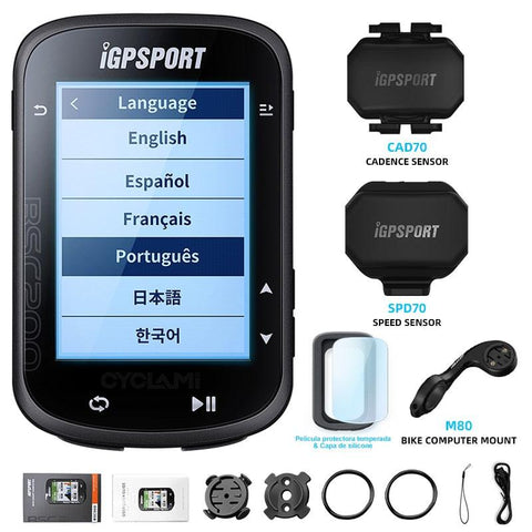 IGPSPORT BSC200 200 Wireless Bicycle Computer GPS Bike Speedometer Cycling Odometer 2.5in ANT+ APP Sync Slope Altitude