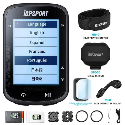 IGPSPORT BSC200 200 Wireless Bicycle Computer GPS Bike Speedometer Cycling Odometer 2.5in ANT+ APP Sync Slope Altitude