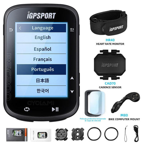 IGPSPORT BSC200 200 Wireless Bicycle Computer GPS Bike Speedometer Cycling Odometer 2.5in ANT+ APP Sync Slope Altitude