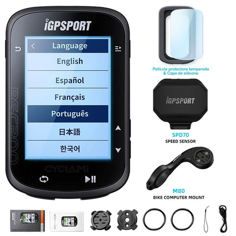 IGPSPORT BSC200 200 Wireless Bicycle Computer GPS Bike Speedometer Cycling Odometer 2.5in ANT+ APP Sync Slope Altitude