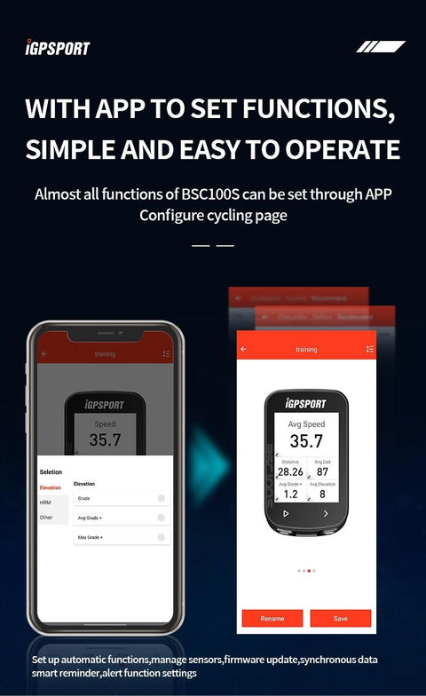 IGPSPORT GPS BSC100S 100S Store Cycle bike Computer Wireless Speedometer Bicycle Digital Stopwatch Cycling Odometer