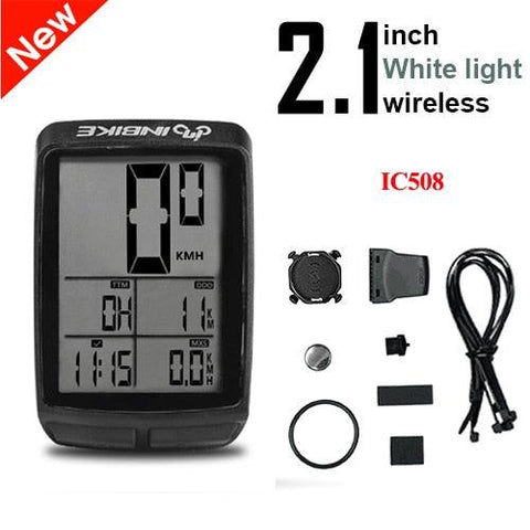 INBIKE Rainproof MTB Bike Computer Bicycle Speedometer Wireless Wired Odometer Cycling Watch LED Screen Measurable Watch IC321