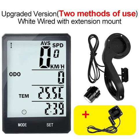 INBIKE Rainproof MTB Bike Computer Bicycle Speedometer Wireless Wired Odometer Cycling Watch LED Screen Measurable Watch IC321