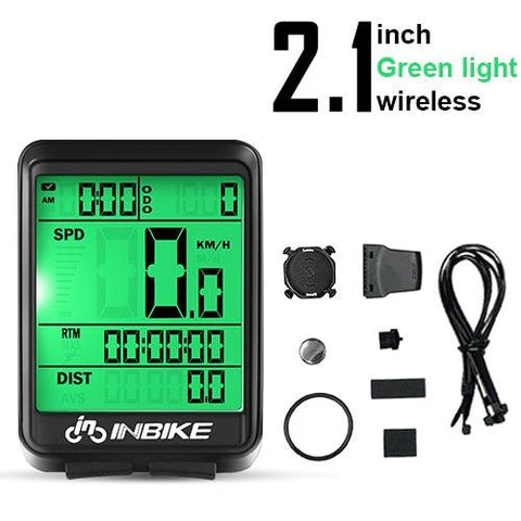 INBIKE Rainproof MTB Bike Computer Bicycle Speedometer Wireless Wired Odometer Cycling Watch LED Screen Measurable Watch IC321