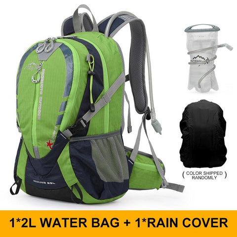 INOXTO 25L mountaineering hydrating backpack, cycling backpack, trail running, marathon, hiking backpack, 2L water bag