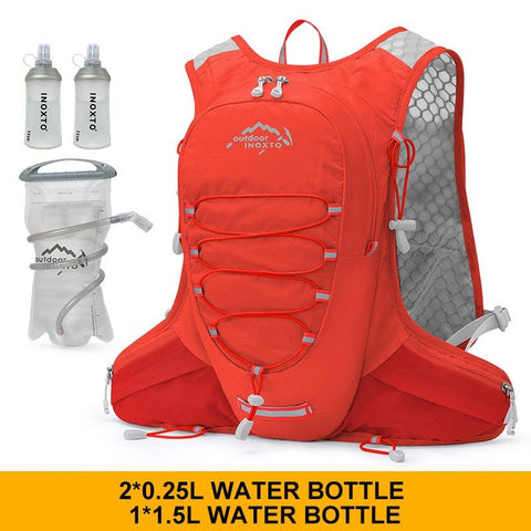 INOXTO-Portable waterproof bicycle backpack, 10 liters, water bag, suitable for outdoor sports, mountaineering, hiking, hydratio