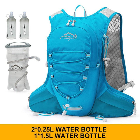 INOXTO-Portable waterproof bicycle backpack, 10 liters, water bag, suitable for outdoor sports, mountaineering, hiking, hydratio