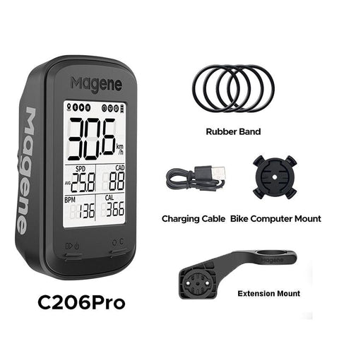 Magene C206 Pro Bike Computer Wireless GPS Speedometer Waterproof Road MTB Bicycle Bluetooth ANT with Cadence Cycling Sensor